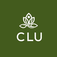 CLU Letter Initial Logo Design Template Vector Illustration