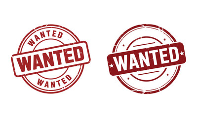 Wanted Grunge Rubber Stamp