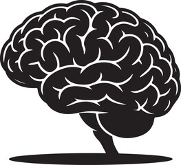 Brain icon vector set. Think illustration sign collection. Creative thinking symbol. Thoughts logo.