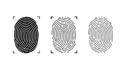 Digital Fingerprint Identification: Highlighting the intricate details of fingerprint patterns, showcasing their crucial role in digital identification, security, and forensic science.