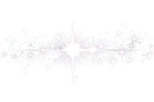 Sparkling, radiant light bursts across a dark background