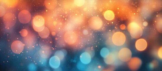 Obraz premium Abstract bokeh background with warm and cool colors
