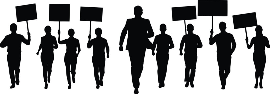 Chasing Employees Silhouette - Boss Appreciation Parade