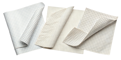 Crumpled paper adds unique texture to design showcasing various grid patterns in creative arrangement