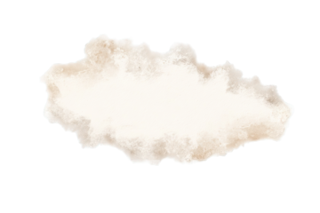 Abstract, textured, light beige cloud shape