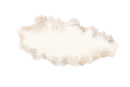 Abstract, textured, light beige cloud shape