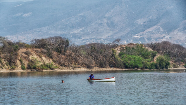Fisherman of the Sumidero Canyon. ,Chiapas, Mexico.