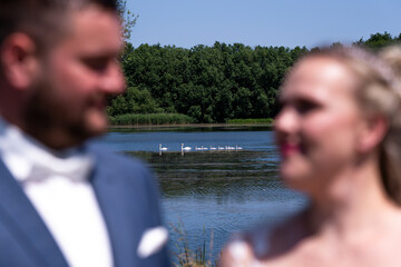 verschwommenes ehepaar