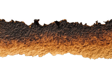 Burnt paper strip
