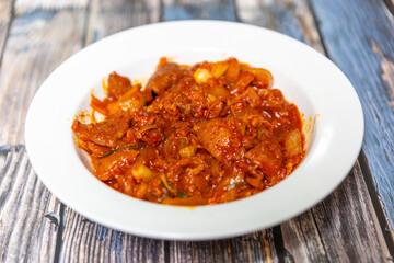 Spicy Stir-Fried Korean Pork: A Flavorful and Savory Dish with Rich Seasoning and Tender Meat