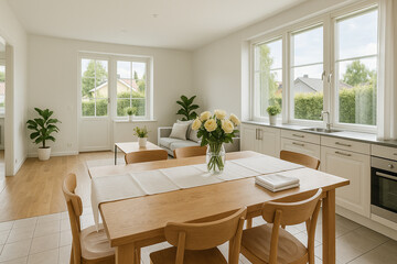 Fototapeta premium House Renovation Interior After Cleaning