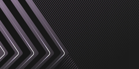 Vector abstract black luxury background with white lines design. Minimalist premium design. vector illustration Free Vector.Stripes for presentation, banner, card luxury style wallpaper.