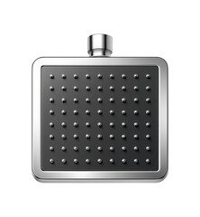 Obraz premium Square showerhead with sleek lines for a minimalist style in a city loft