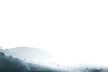 Abstract coastal scene, dark background, light grey/white waves