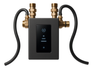 A modular pump set for a residential solar water heating system, enhancing energy efficiency with its smart control panel.
