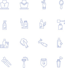 Fototapeta premium Cosmetics Icons