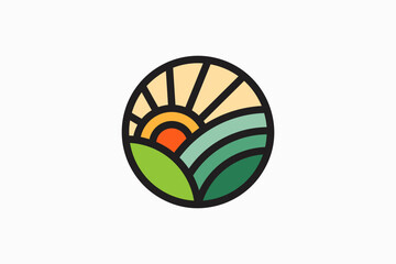 Landscaping Vector Logo Premium
