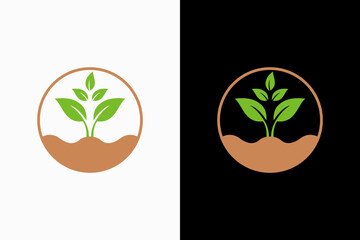 Plant Vector Logo Premium 