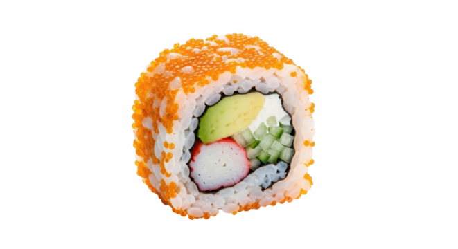 Isolated Sushi Roll