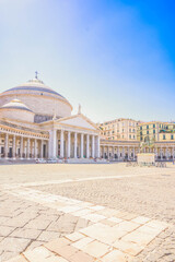 Piazza del Plebiscito, Naples Italy