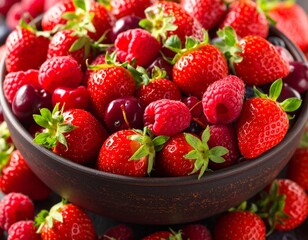 strawberries in a basket