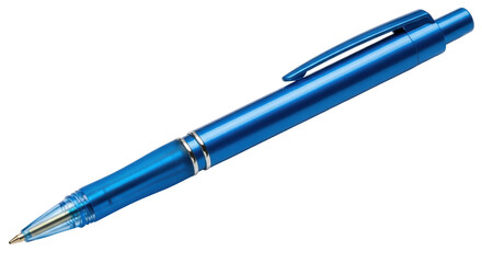 Isolated Blue Ballpoint Pen