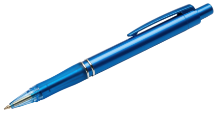Isolated Blue Ballpoint Pen
