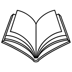 Elegant Book Line Art Vector Design