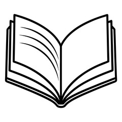 Elegant Book Line Art Vector Design