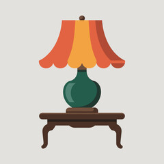 Minimalist Interior Scene Featuring a Table Lamp