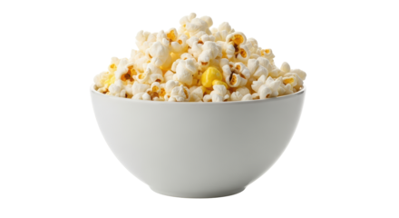 Isolated Bowl of popcorn