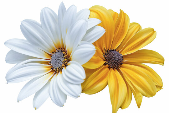 White and yellow daisy flower petals white daisy nature