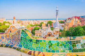 Obraz premium park Guell, Barcelona