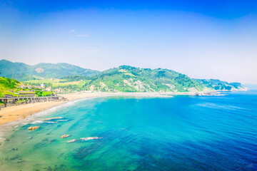 Cantabrian Sea coast and Deba town