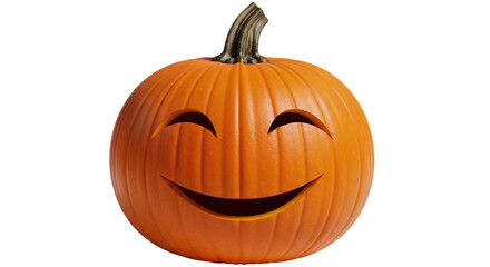 Isolated happy pumpkin
