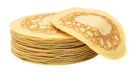 Isolated Stack of Pancakes