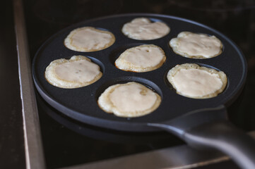 Cooking Pancakes on Modern Stove