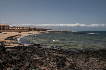 Playa de las Agujas con vistas a la Isla de Lobos, Corralejo, Fuerteventura 