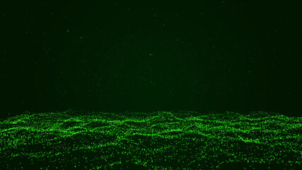 Technology background seamless looping exploding green particles innovation. Futuristic abstract digital design explosion burst dynamic motion movement energy particle artwork