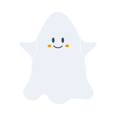Halloween ghost.Vector holiday character.