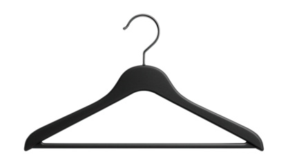 Slim plastic hanger featuring a non-slip texture, perfect for securing blouses in an apartment wardrobe.