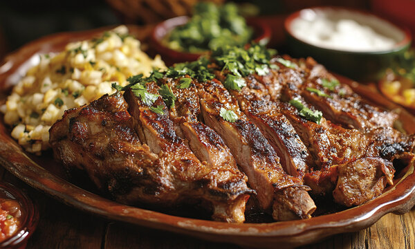 Cabrito - Roasted young goat, a specialty of northern Mexico, particularly Monterrey.