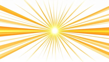 Obraz premium Bright Yellow And Orange Light Rays Burst Background