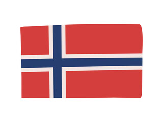 Obraz premium ノルウェーの国旗のイラスト素材