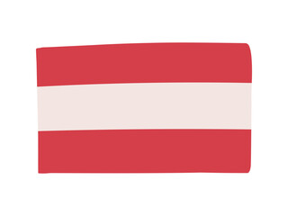 オーストリアの国旗のイラスト素材