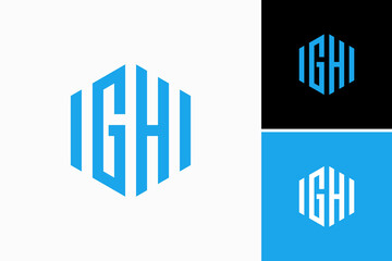 GH Hexagon Vector Logo Premium 