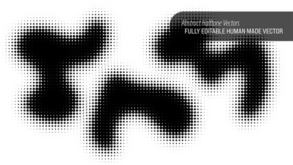Abstract Halftone Vector Assets,