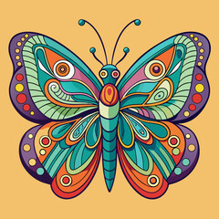 vector illustration of a butterfly
