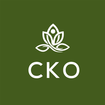 CKO Letter Initial Logo Design Template Vector Illustration