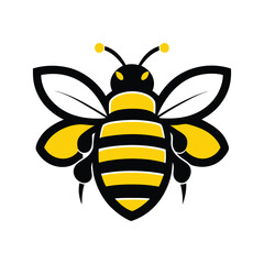 a bee logo with yellow and black stripe.